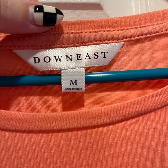 Coral Pink Short Sleeve Downeast T-shirt - Size Medium - Picture 2 of 7